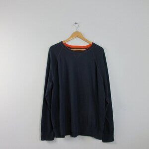 Banana Republic Men's Sweater Top XL Blue Premium Cotton Cashmere Crewneck 332